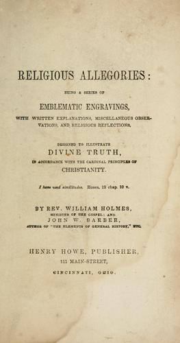 Cover for Religious allegories