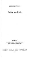 Cover for Briefe aus Paris