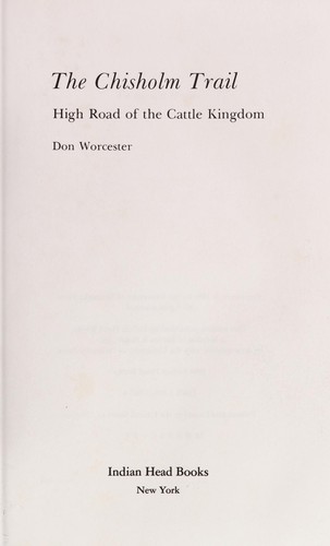 Cover for Chisholm Trail 