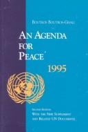 Cover for An agenda for peace, 1995
