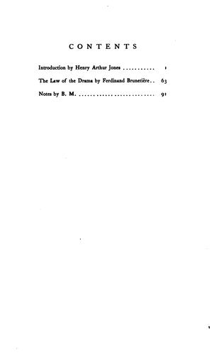 Cover for The law of the drama