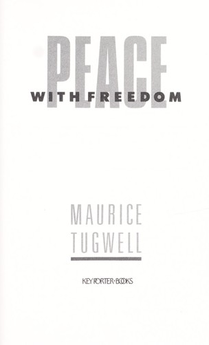 Cover for Peace with freedom