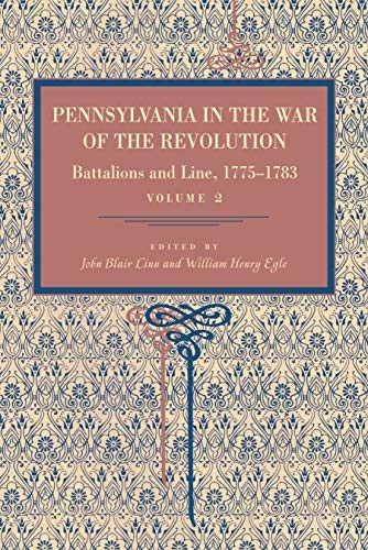 Cover for Pennsylvania in the War of the Revolution