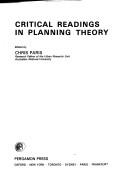 Cover for Critical readings in planning theory