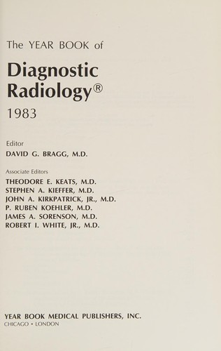 Cover for The year book of diagnostic radiology.