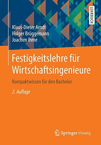 Cover for Festigkeitslehre für Wirtschaftsingenieure