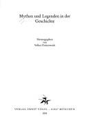 Cover for Mythen und Legenden in der Geschichte