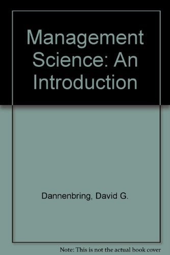 Cover for Management Science
