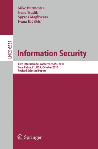 Cover for Information Security