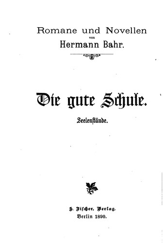 Cover for Die gute Schule: Seelenstände...