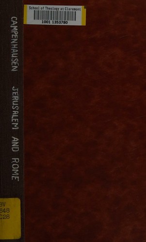 Cover for Jerusalem and Rome