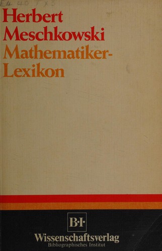 Cover for Mathematiker-Lexikon