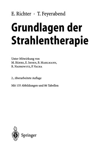 Cover for Grundlagen der Strahlentherapie
