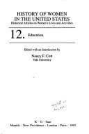 Cover for Education (History of Women in the United States)