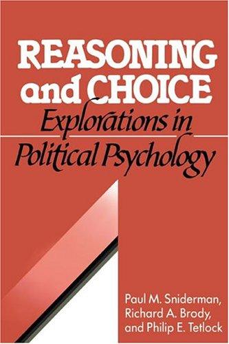 Cover for Reasoning and Choice