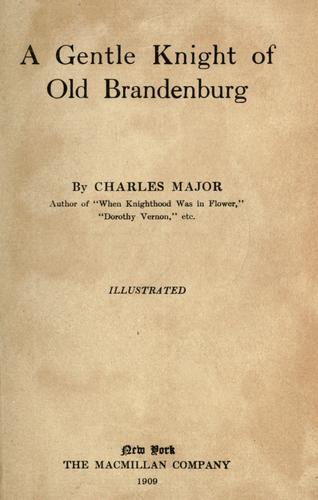 Cover for A gentle knight of old Brandenburg