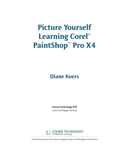 Cover for Picture yourself learning Corel PaintShop Pro X4