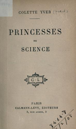 Cover for Princesses de Science.