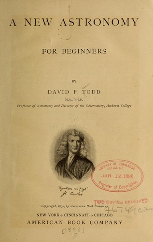 Cover for A new astronomy for beginners