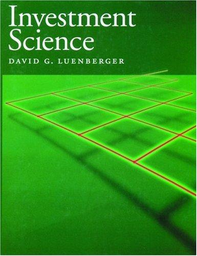 Cover for Investment science
