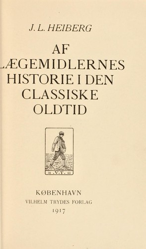 Cover for Af laegemidlernes historie i den classiske oldtid