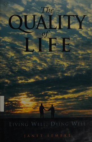 Cover for The quality of life