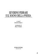 Cover for Severino Ferrari e il sogno della poesia