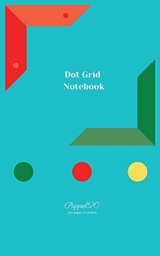 Cover for Dot Grid Notebook - light blue cover - 124 pages-5x8-Inches