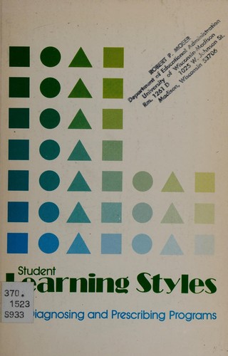 Cover for Student learning styles