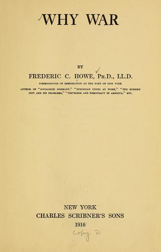 Cover for Why war