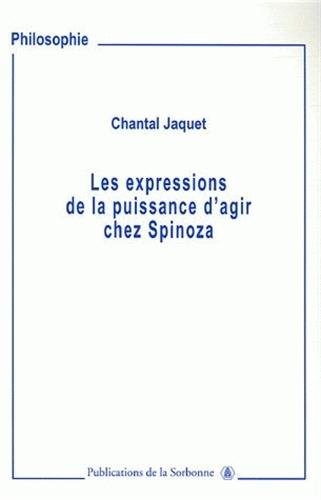 Cover for Les expressions de la puissance d'agir chez Spinoza