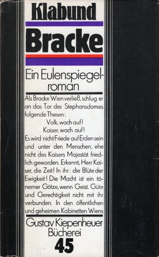 Cover for Bracke
