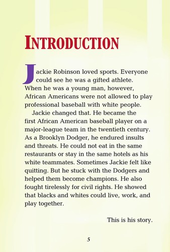 Cover for Jackie Robinson