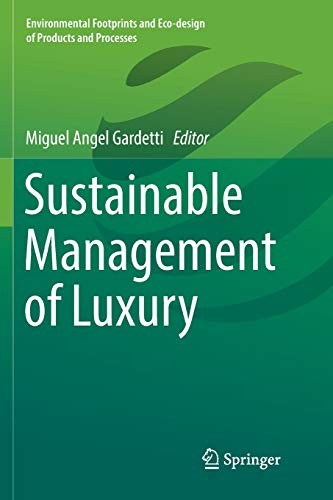 Cover for Sustainable Management of Luxury