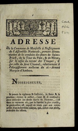 Cover for Adresse