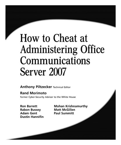 Cover for How to cheat at administering Office communications server 2007