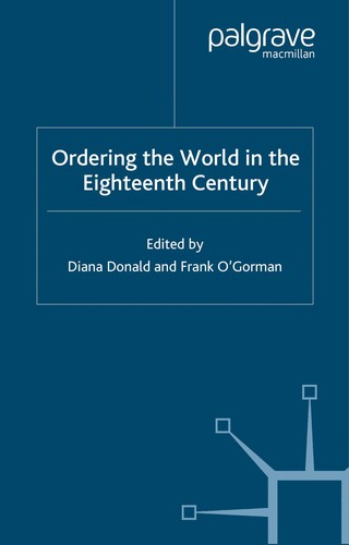 Cover for Ordering the world in the eighteenth century