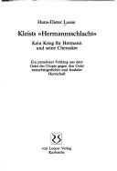 Cover for Kleists "Hermannsschlacht"