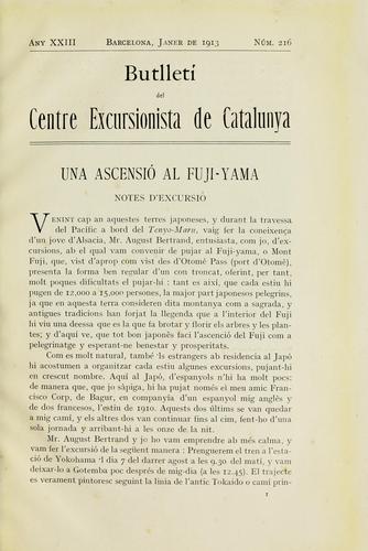 Cover for Butlletí del Centre Excursionista de Catalunya.