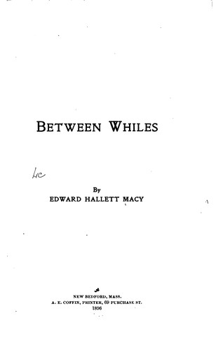 Cover for Between Whiles