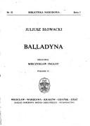 Cover for Balladyna