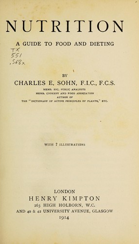 Cover for Nutrition