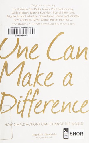 Cover for One can make a difference