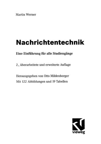 Cover for Nachrichtentechnik
