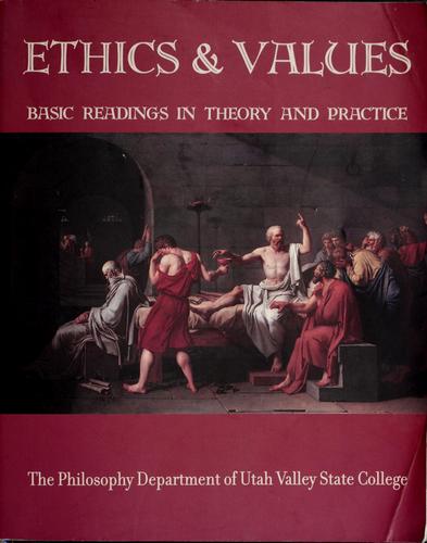 Cover for Ethics & values