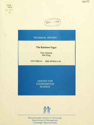 Cover for The rainbow pages