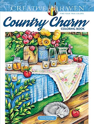 Cover for Creative Haven Country Charm Coloring Book