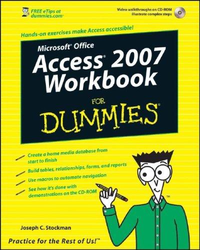 Cover for Access 2007 Workbook For Dummies