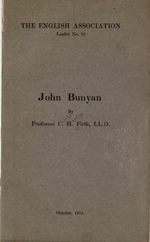 Cover for John Bunyan.