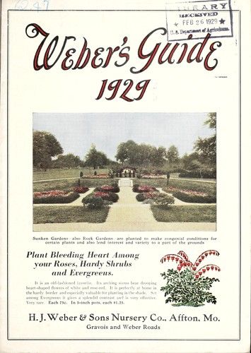 Cover for Weber's guide, 1929
